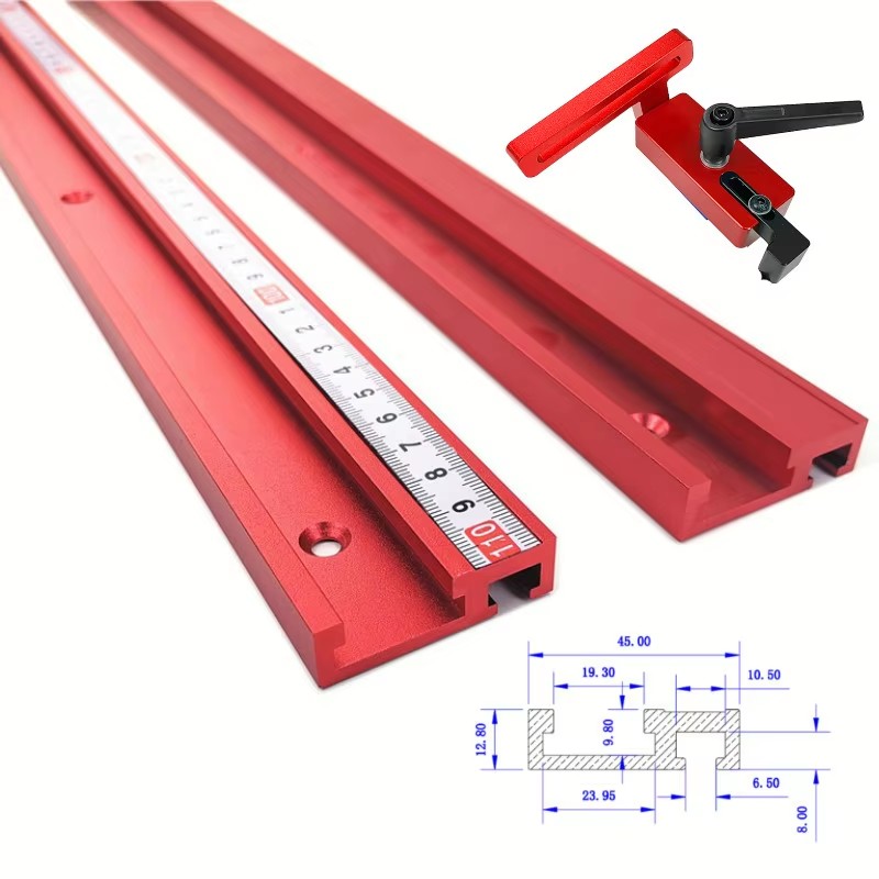 Aluminum T-Slot Profile - 1 adet kanal alüminyum alaşımlı T-tracks