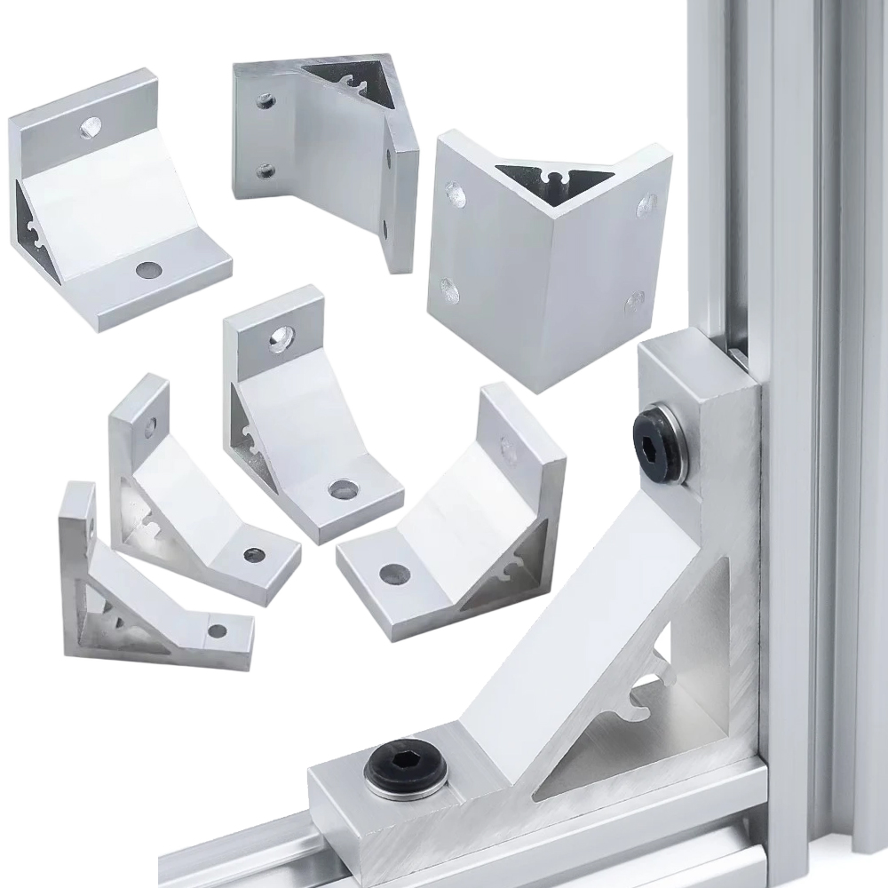 Aluminum T-Slot Profile - 4 adet 90 derece köşe köşeli