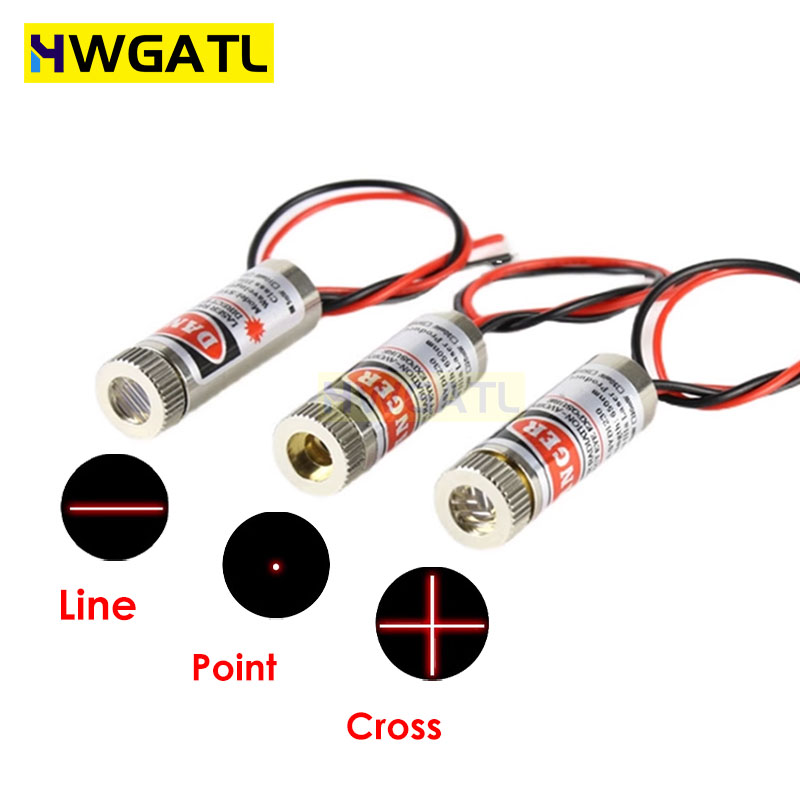 Industrial Laser Head - 650nm 5mW Kırmızı Nokta / Çizgi