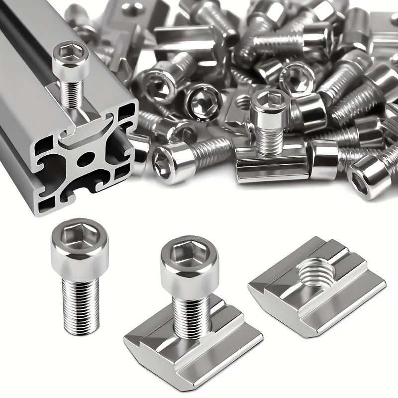 25 Set Çelik Set M8 T-Slot Som - Aluminum T-Slot Profile incelemesi ve fiyatı