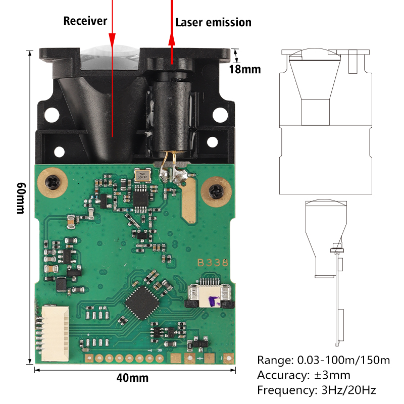 20Hz Sınıf II Endüstriyel Otom - Industrial Laser Distance Sensor incelemesi ve fiyatı