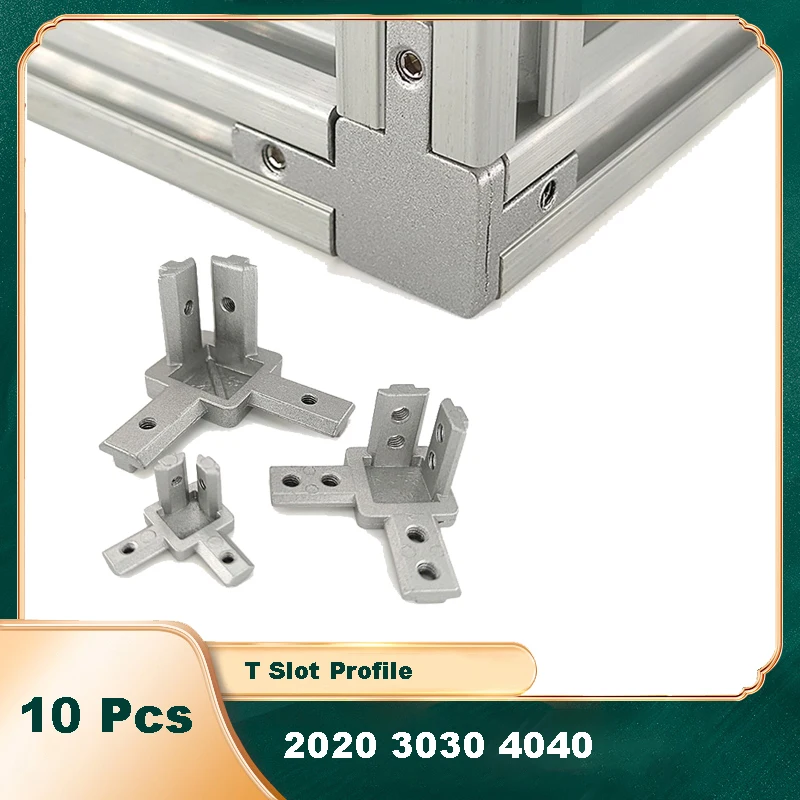 10 adet 3 yollu köşe braketi k - Aluminum T-Slot Profile incelemesi ve fiyatı