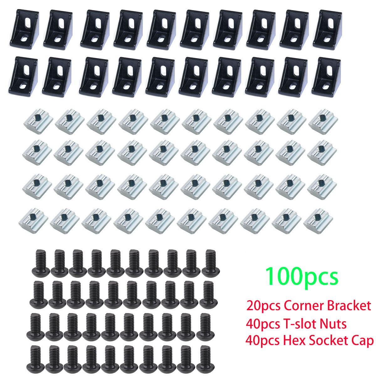 100 adet 2020 Alüminyum Profil - Aluminum T-Slot Profile incelemesi ve fiyatı