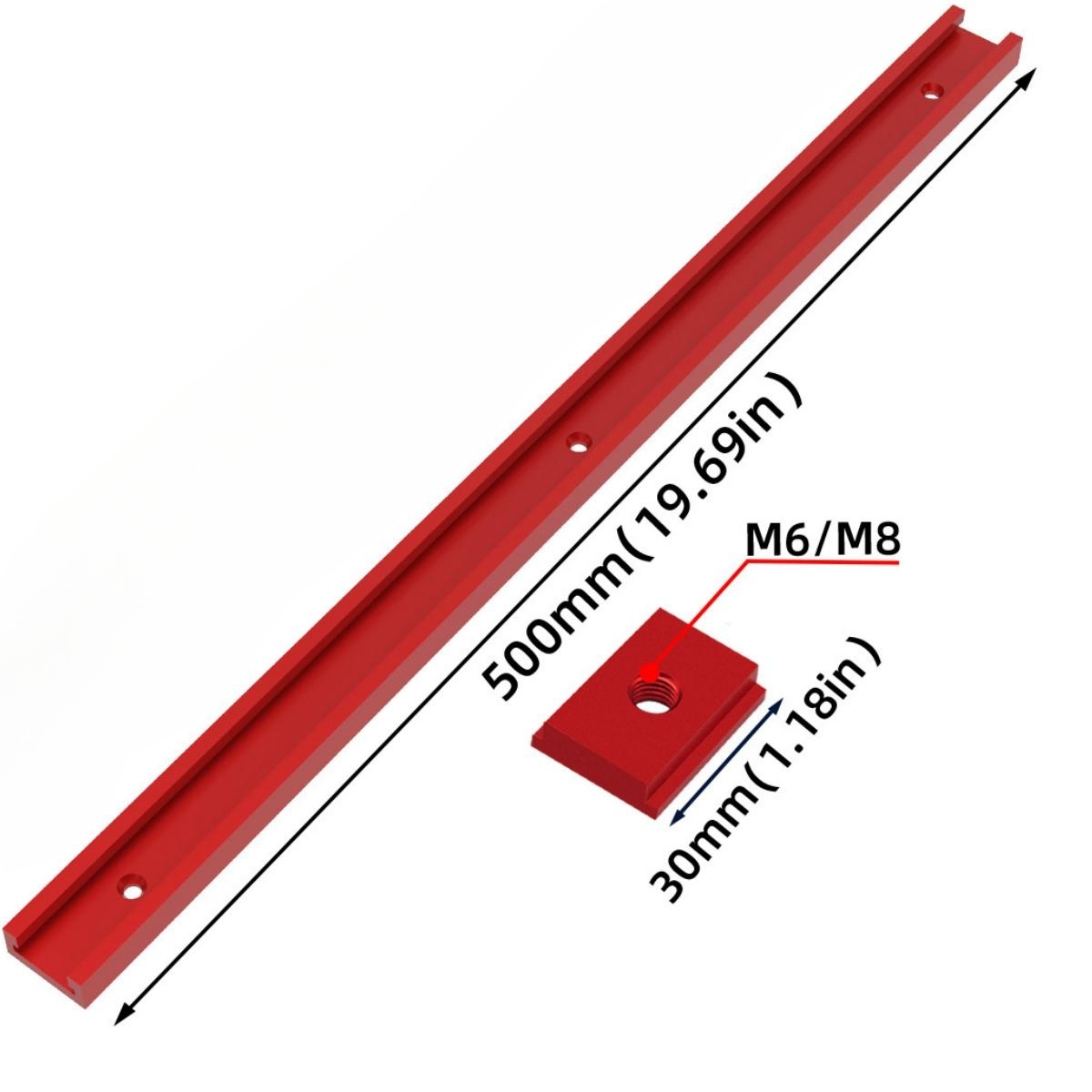 T30 parça 50cm alüminyum t-kay - Aluminum T-Slot Profile incelemesi ve fiyatı